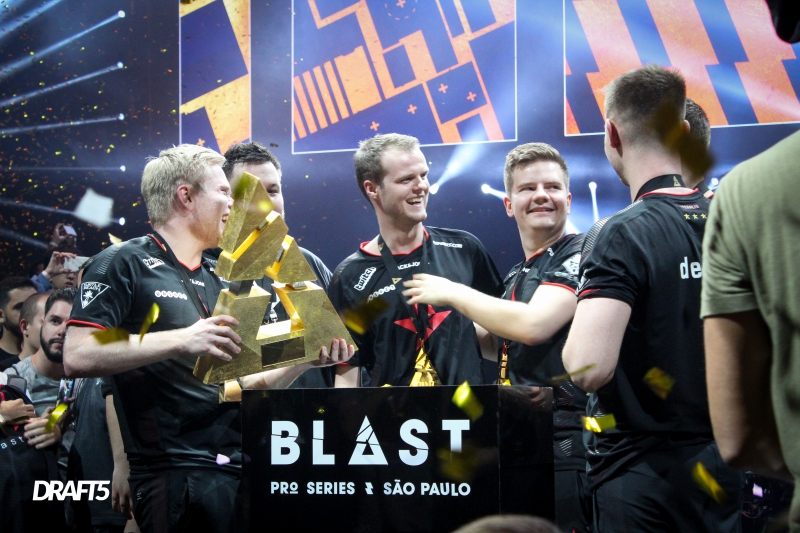 Astralis celebra o título da BLAST Pro Series: São Paulo 2019 | Foto: Rafael Veiga/DRAFT5
