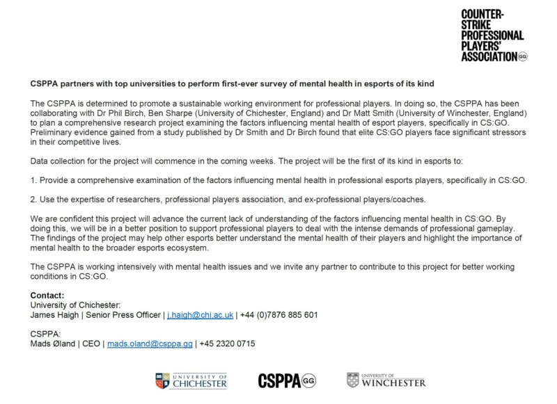 Documento oficial da parceria entre CSPPA, University of Chichester and University of Winchester | 