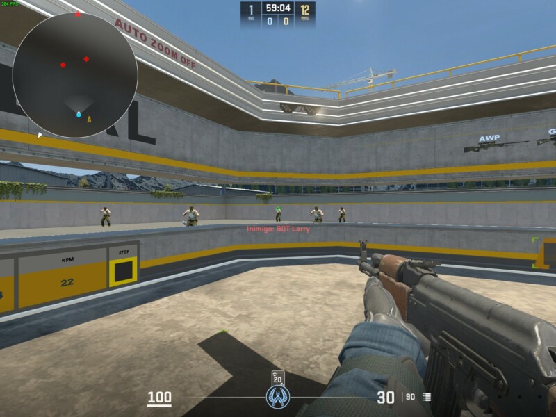 Aim Botz no CS2 | Foto: Reprodução/CS2