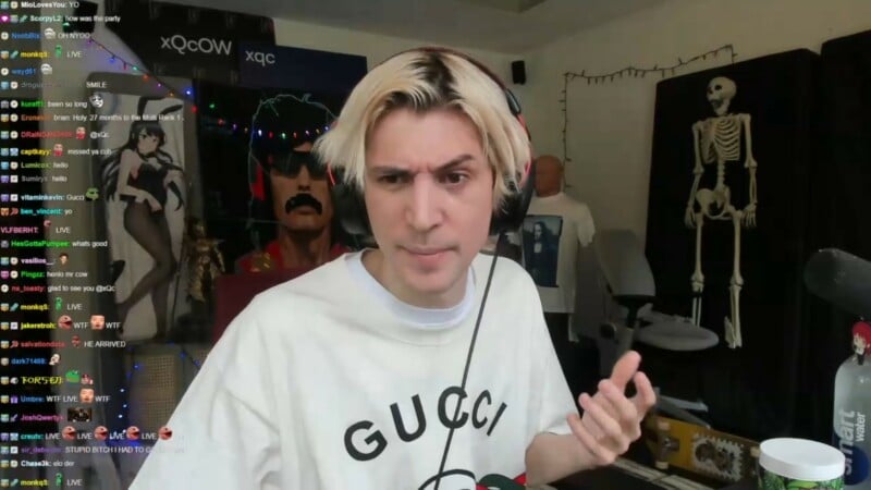 xQc discorreu acerca dos valores para investir no CS2 | Foto: Reprodução/Twitch